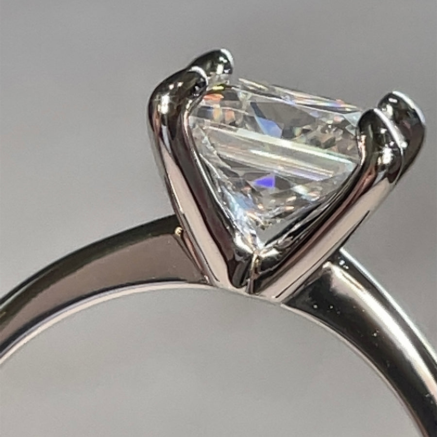 Princess Cut Solitaire Ring - Moissanite Rings | Jewel Eternal