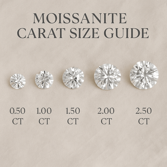 How to Choose the Perfect Carat Size for Your Moissanite Ring - Jewel Eternal