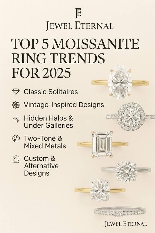 Top 5 Moissanite Engagement Ring Trends for 2025 | Jewel Eternal - Jewel Eternal