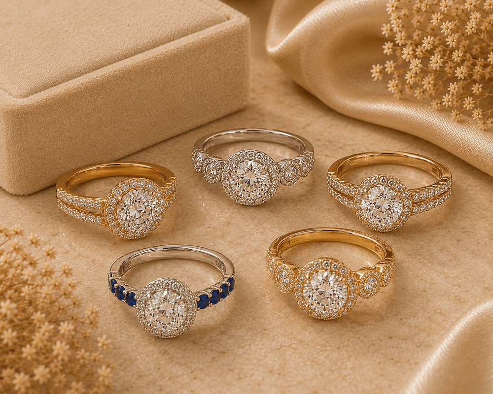 Halo and Hidden Halo Rings - Jewel Eternal