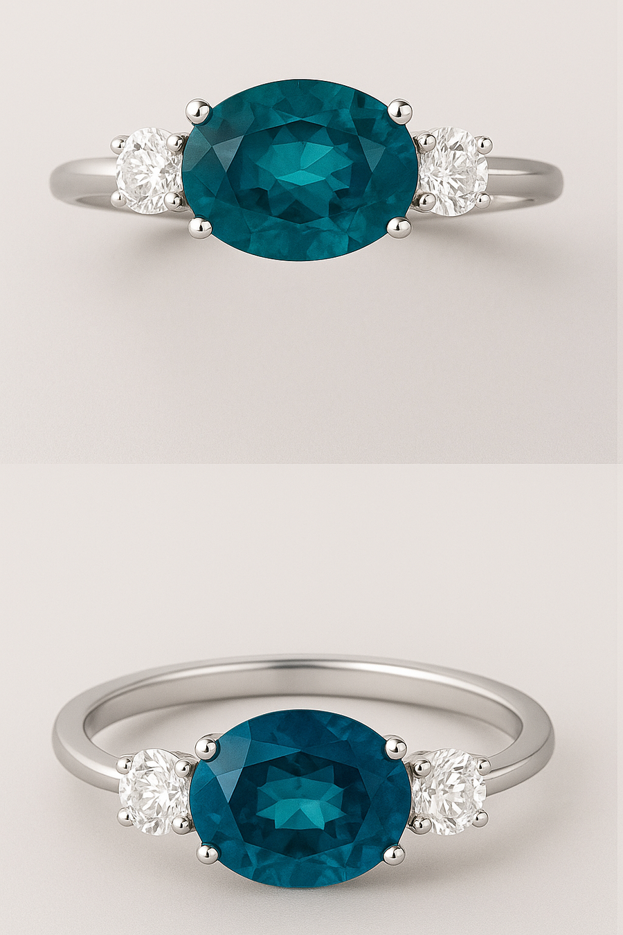 Custom East West Sapphire Ring