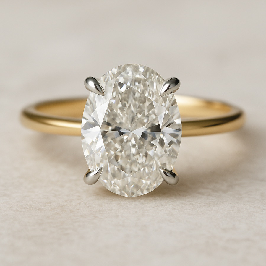 Majesty – 2.5 ct Moissanite Solitaire Ring in Sterling, Gold or Platinum