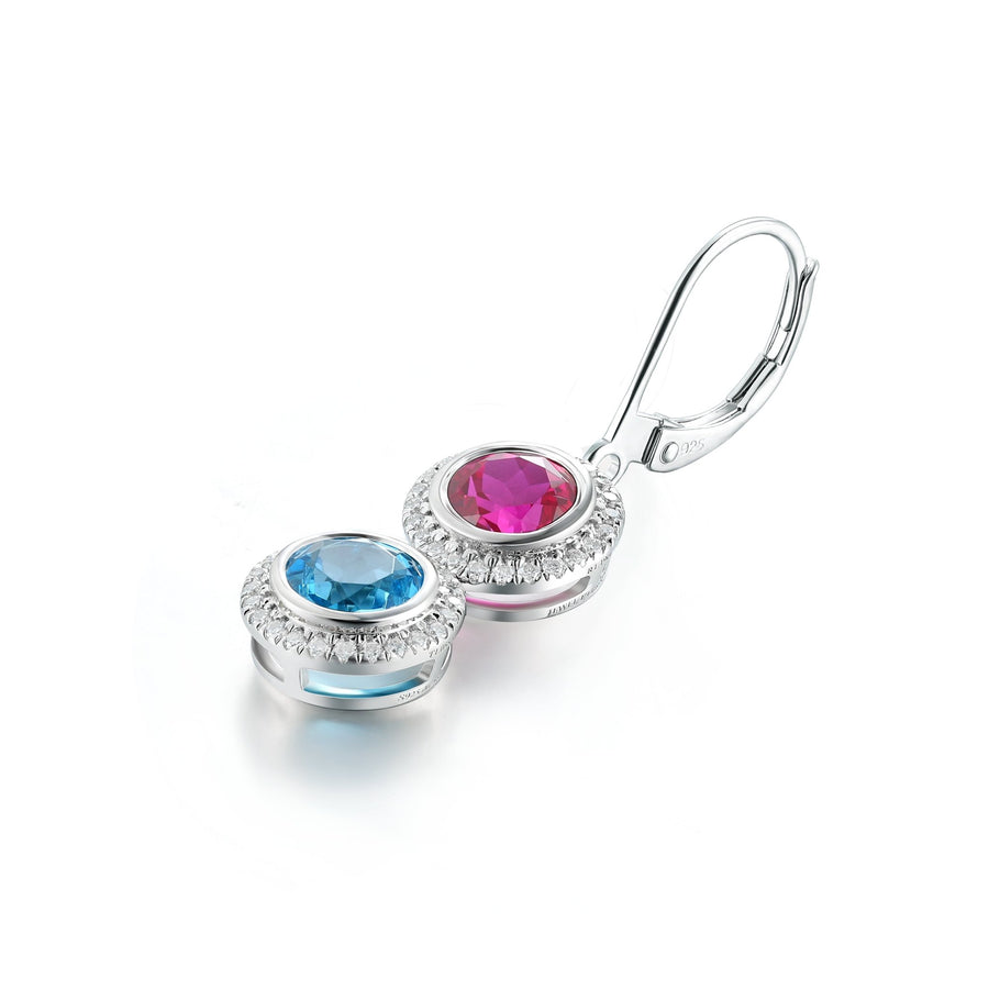 Double BirthStone 3 Piece Set - Ring, Pendant Necklace, Earring - Jewel Eternal