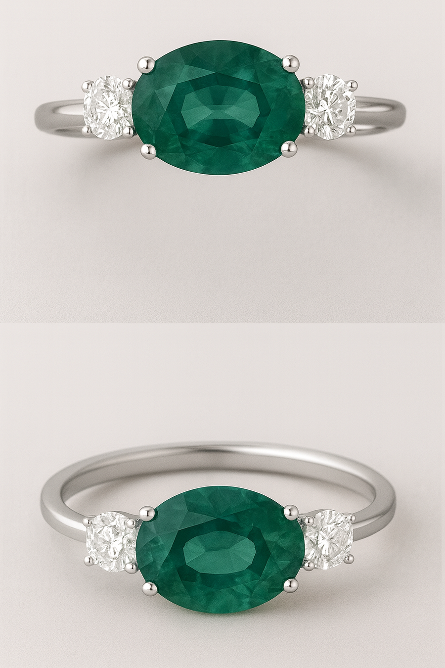 Custom East West Sapphire Ring