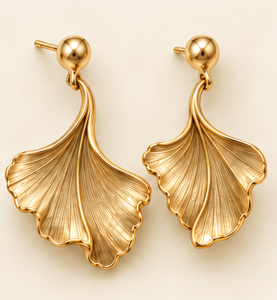 Ginkgo Fans Earrings - Jewel Eternal