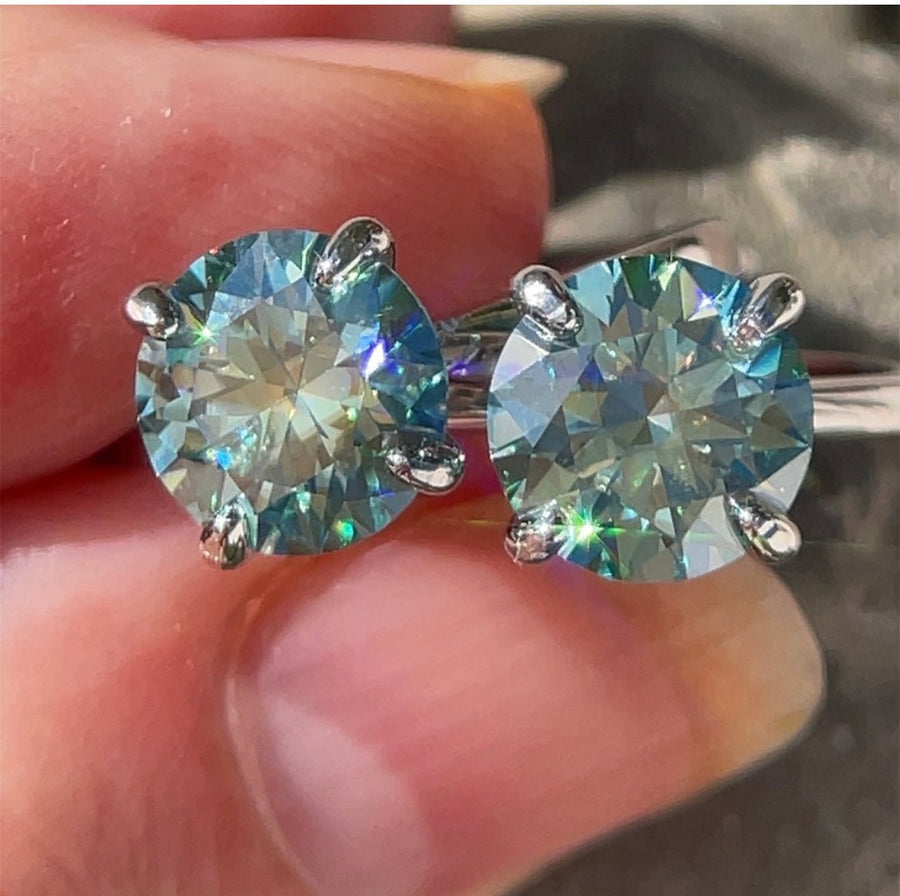 Mermaid Dreams – Solitaire Moissanite Ring in Sterling, Gold or Platinum - Jewel Eternal