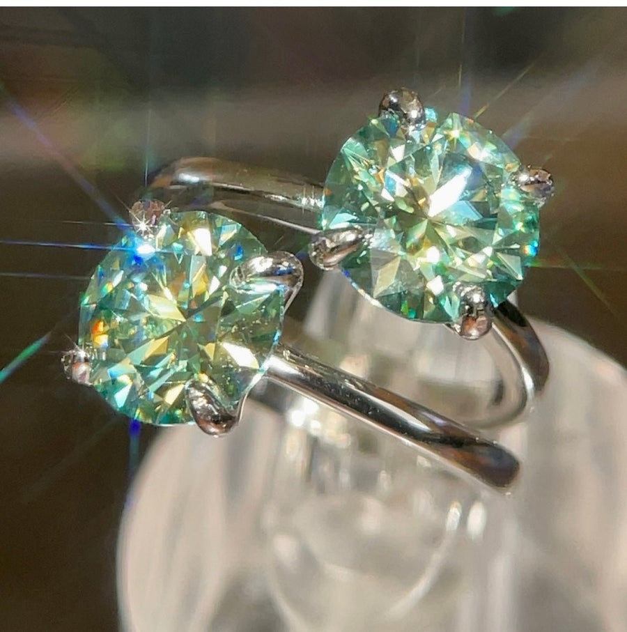 Mermaid Dreams – Solitaire Moissanite Ring in Sterling, Gold or Platinum - Jewel Eternal