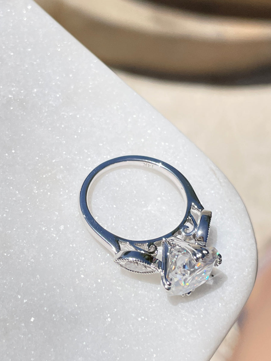 European Cut Diamond Ring - Moissanite Ring | Jewel Eternal
