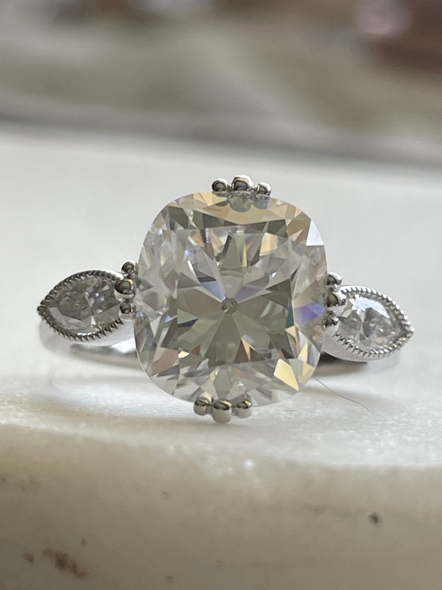 European Cut Diamond Ring - Moissanite Ring | Jewel Eternal