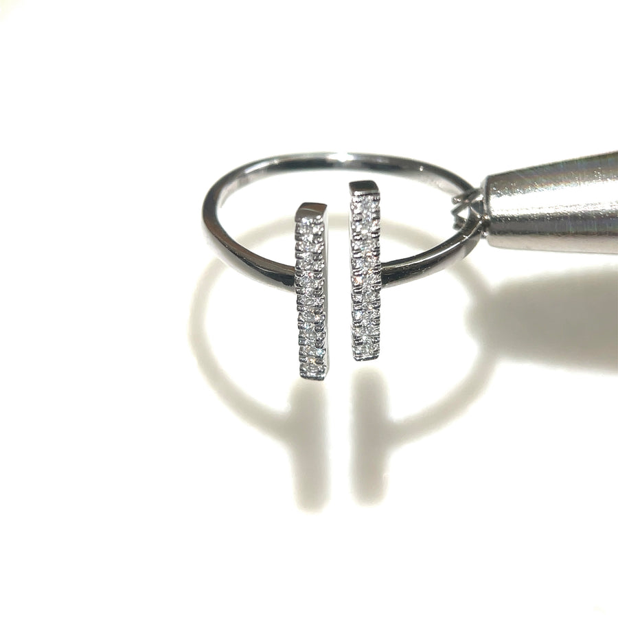Double Bar Fashion Ring - Moissanite Rings | Jewel Eternal