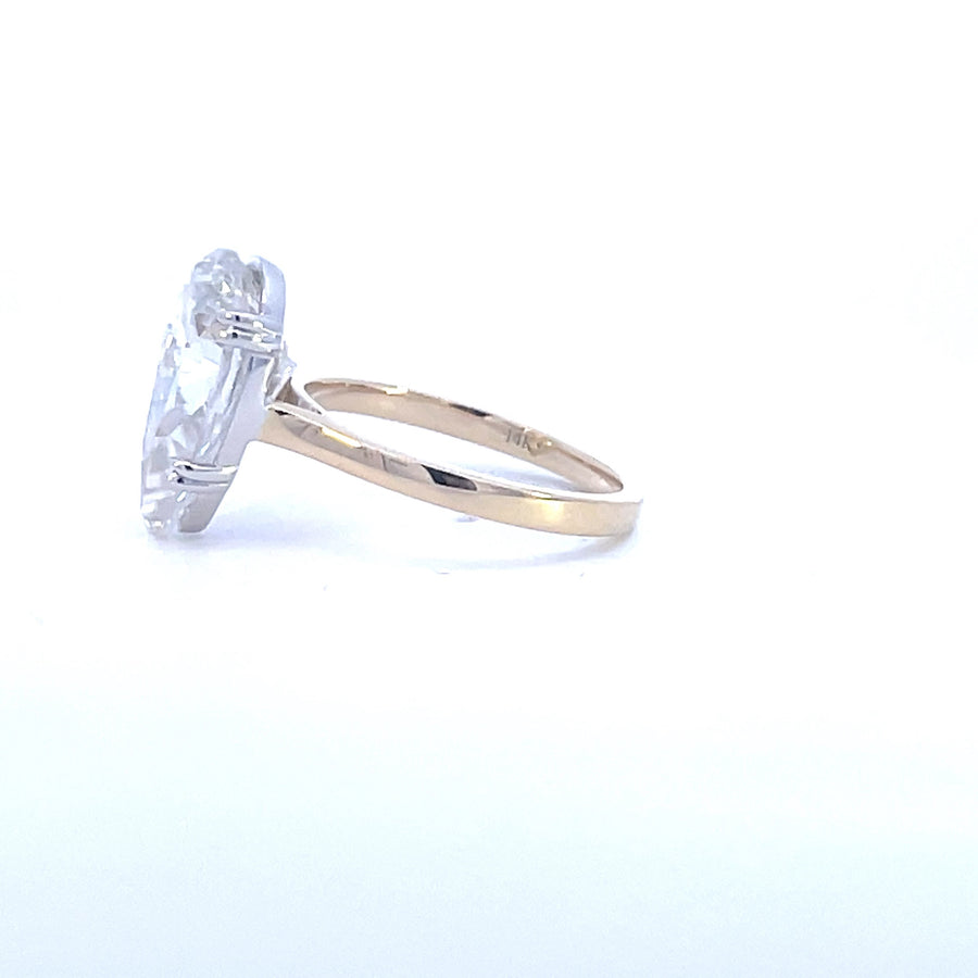 Solitaire Pear Cut Ring - Longpear Classic - 6ct | Jewel Eternal 