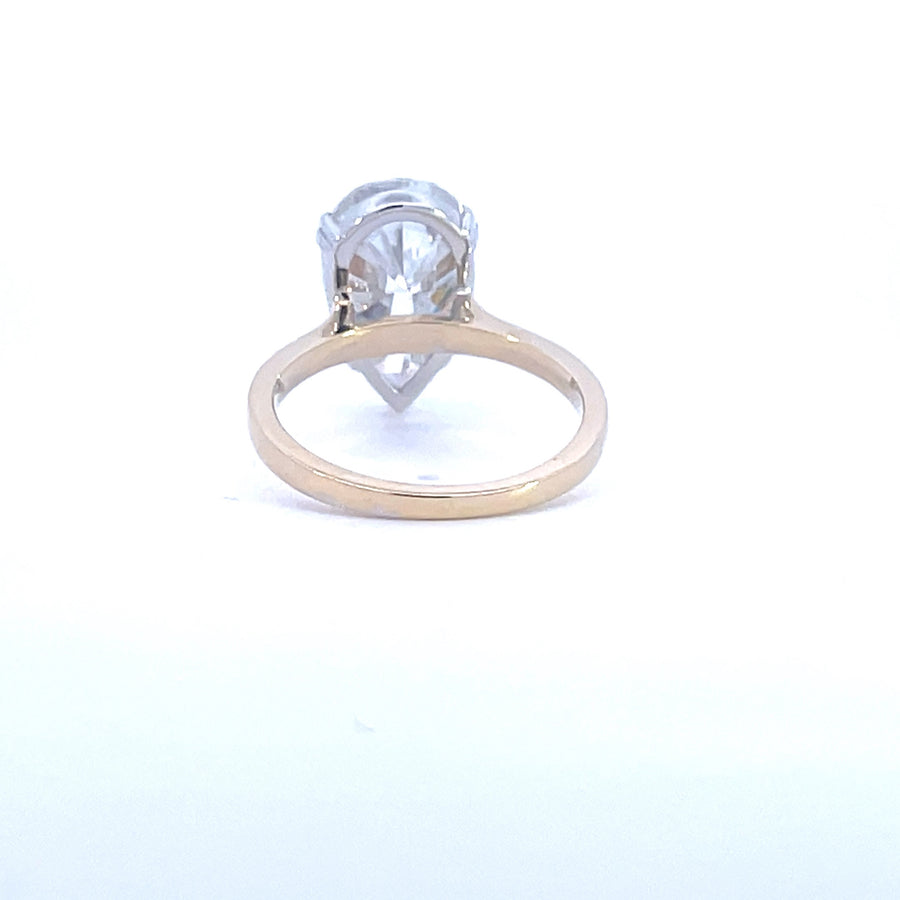 Solitaire Pear Cut Ring - Longpear Classic - 6ct | Jewel Eternal 