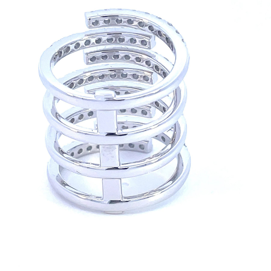 Embrace – Moissanite Eternity Ring with 72 gems in Sterling, Gold or Platinum - Jewel Eternal