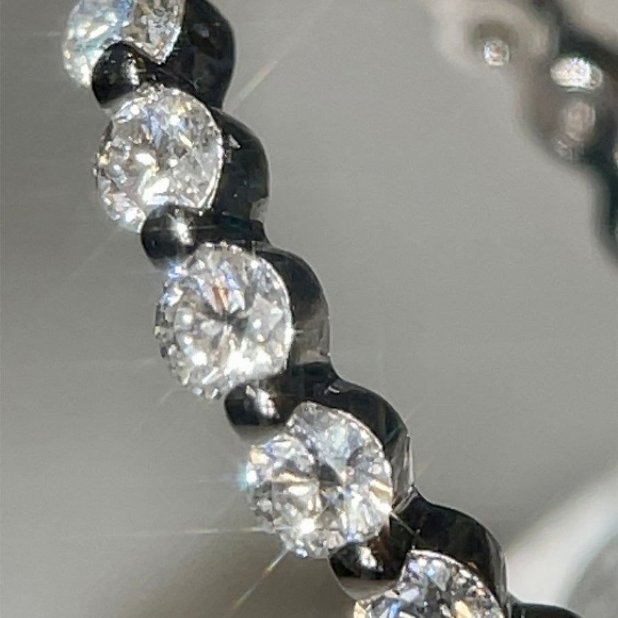 Eternity Band – 1.2 ct Moissanite Stacking Ring in Sterling, Gold or Platinum - Jewel Eternal