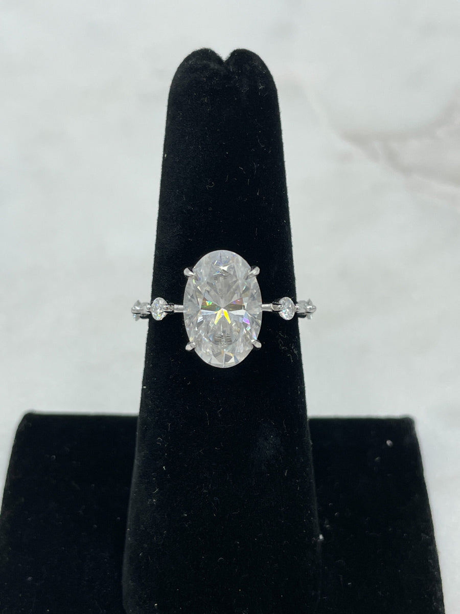 Moissanite Rings Oval - Women's Diamond Riings | Jewel Eternal