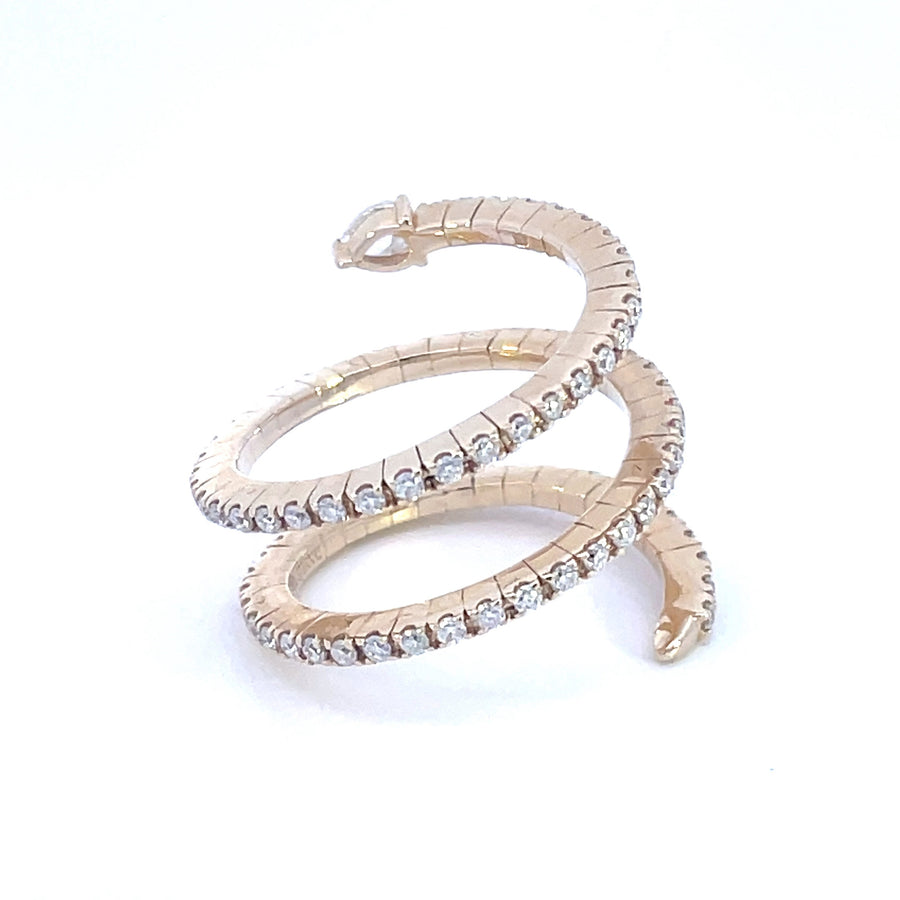 Moissanite Snake Fashion Ring. Looks identical to and lasts as long as diamond - Snake Ring | Jewel Eternal